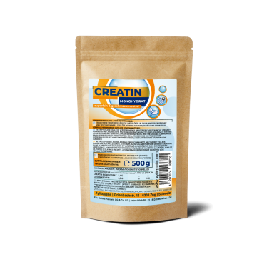 Creatin Monohydrat Pulver 500 g - geschmacksneutral & superfein - inkl. Meßlöffel leicht dosierbar