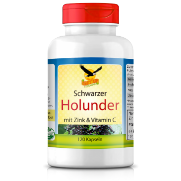 Schwarzer Holunder mit Vitamin C & Zink